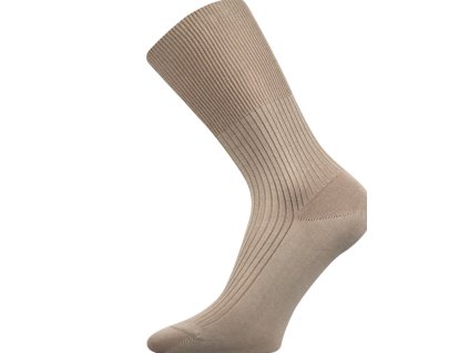Ponožky ZDRAVAN 100% bavlněné s nestahujícím lemem béžové