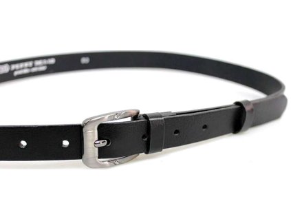 Černý úzký dámský opasek 100 cm - Penny Belts