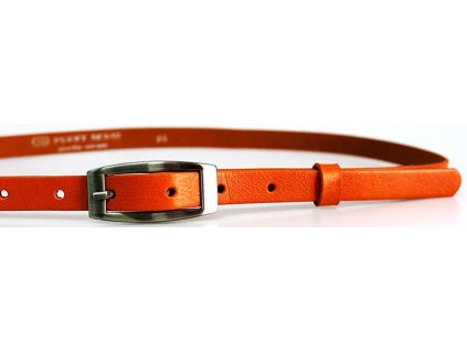 Oranžový úzký dámský opasek - Penny Belts