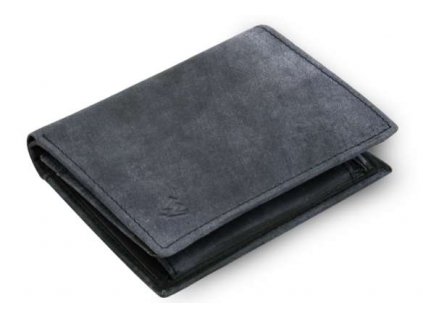 Modrá kožená peněženka Arwel - jeans