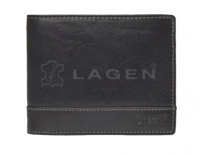 Kožená pánská peněženka Lagen - černá