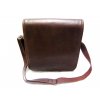 Kožená taška přes remeno KATANA - hnědá