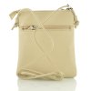 Kožená taštička přes rameno Katana - béžová
