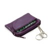 Kožená klíčenka Arwel - fialová
