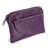 Kožená klíčenka Arwel - fialová