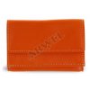 Kožená mini peněženka - oranžová