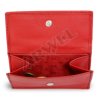 Kožená mini peněženka - červená