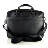 Dvoufochová manažerská kožená taška na notebook Katana - černá