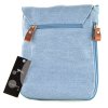 Taštička přes rameno Katana z pevného textilu - světle modrá