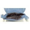 Taštička přes rameno Katana z pevného textilu - světle modrá