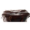 Kožená cestovní kabela hnědé barvy
