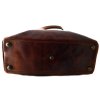 Kožená cestovní kabela hnědé barvy