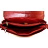 Klopnová kožená taška přes rameno Arwel- vínová