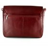 Klopnová kožená taška přes rameno Arwel- vínová