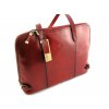 Kožená kabelka KATANA - červená
