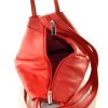 Kožený batůžek Arwel - světle červený