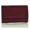 Kožená mini peněženka - rubín