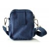 Menší taštička přes rameno i na opasek Katana z pevného textilu - modrá