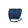 Taška přes rameno Katana z pevného textilu - modrá
