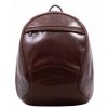 Dámský kožený batoh Hajn - tmavě hnědý