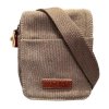 Menší taštička přes rameno i na opasek Katana z pevného textilu - hnědá