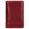 Kožená dokladovka Lagen - červená
