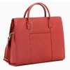 Dámská kožená manažerská taška Hexagona - červená