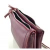 Dámská kožená kabelka FACEBAG ALLY - fialová