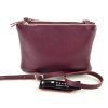 Dámská kožená kabelka FACEBAG ALLY - fialová