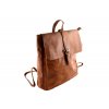 Koženkový batoh Melanie Paris - hnědý