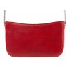 Červené kožené crossbody s řetízkem Hajn