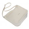 Kožená kabelka crossbody Elega béžová