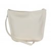 Kožená kabelka crossbody Elega béžová