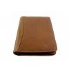 Luxusní kožené desky na A5 - hnědé