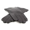 Hladké pánské kožené rukavice s podšívkou Bohemia Gloves - černé