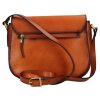 Klopnová kožená kabelka Katana - rezavá
