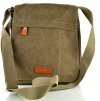 Taška přes rameno Katana z pevného textilu - zelená