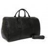 Kožená cestovní taška Hexagona - černá