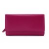 Podlouhlá kožená peněženka Arwel - fuchsiová