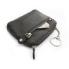 Větší kožená klíčenka Arwel - šedá