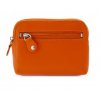 Větší kožená klíčenka Arwel - oranžová