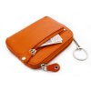 Větší kožená klíčenka Arwel - oranžová