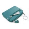 Větší kožená klíčenka Arwel - tyrkysová