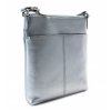 Kožená taštička Arwel - stříbrná