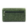 Kožená peněženka s ražbou Arwel - zelená