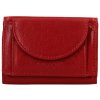 Mini kožená peněženka Lagen - červená