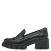 Černé kožené mokasíny Tamaris