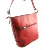 Kožená taška přes rameno Katana - červená