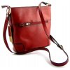 Kožená taška přes rameno Katana - červená