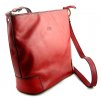Kožená taška přes rameno Katana - červená